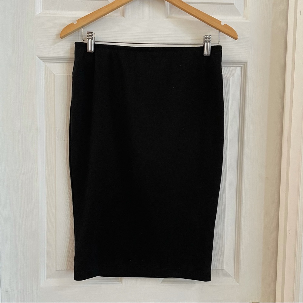 Classic black pencil skirt